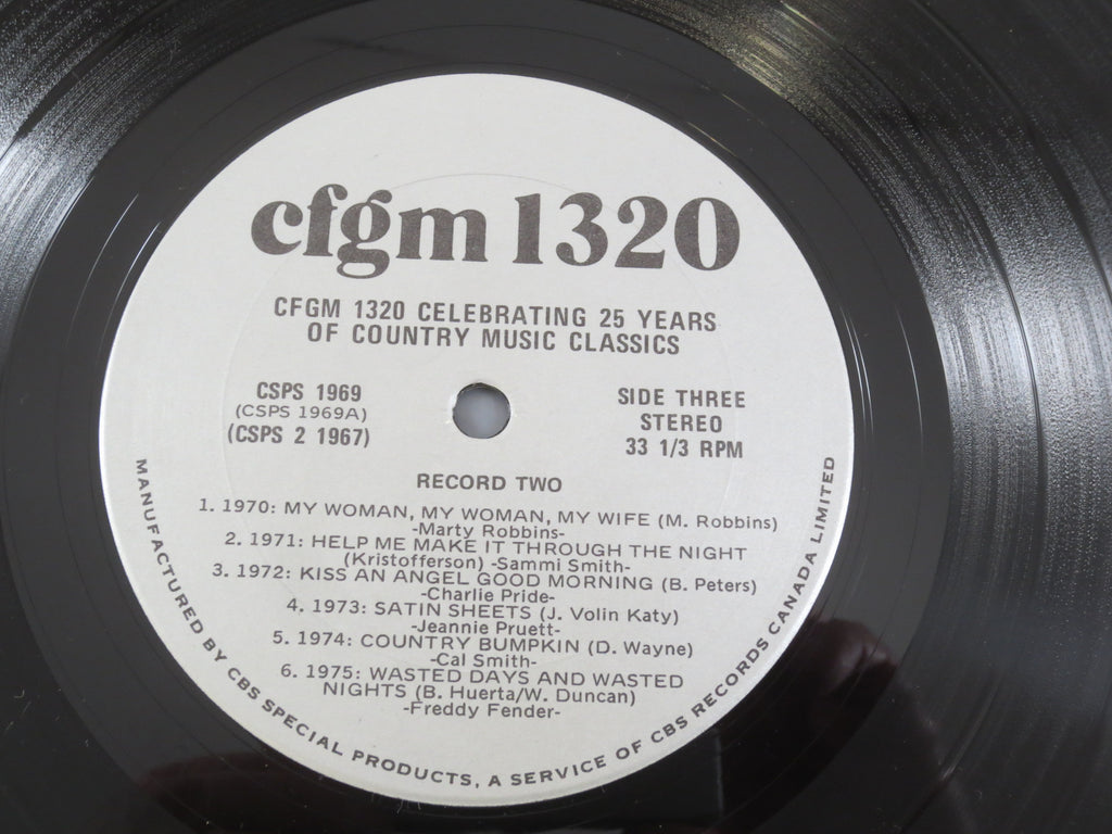25 Years of Country Music Classics, CFGM 1320, Vintage Album, 1982 Record, Vinyl Lp