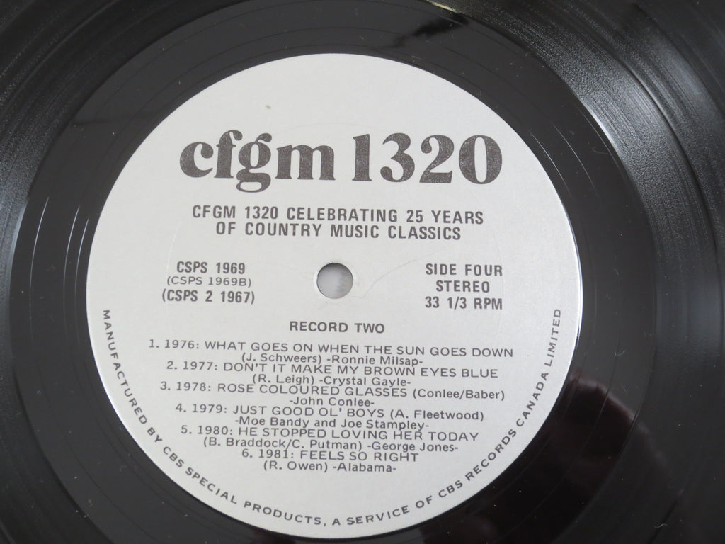 25 Years of Country Music Classics, CFGM 1320, Vintage Album, 1982 Record, Vinyl Lp