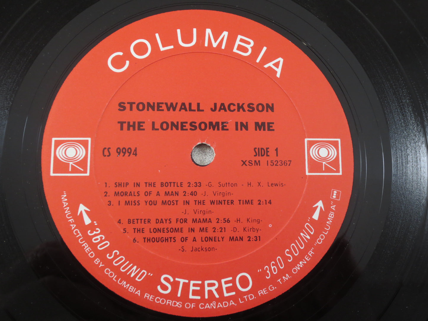 STONEWALL JACKSON, LONESOME in Me, Country Records, Vintage Vinyl, Records, Vinyl Records, Country Vinyl, Lps, Vintage Records, 1970Records