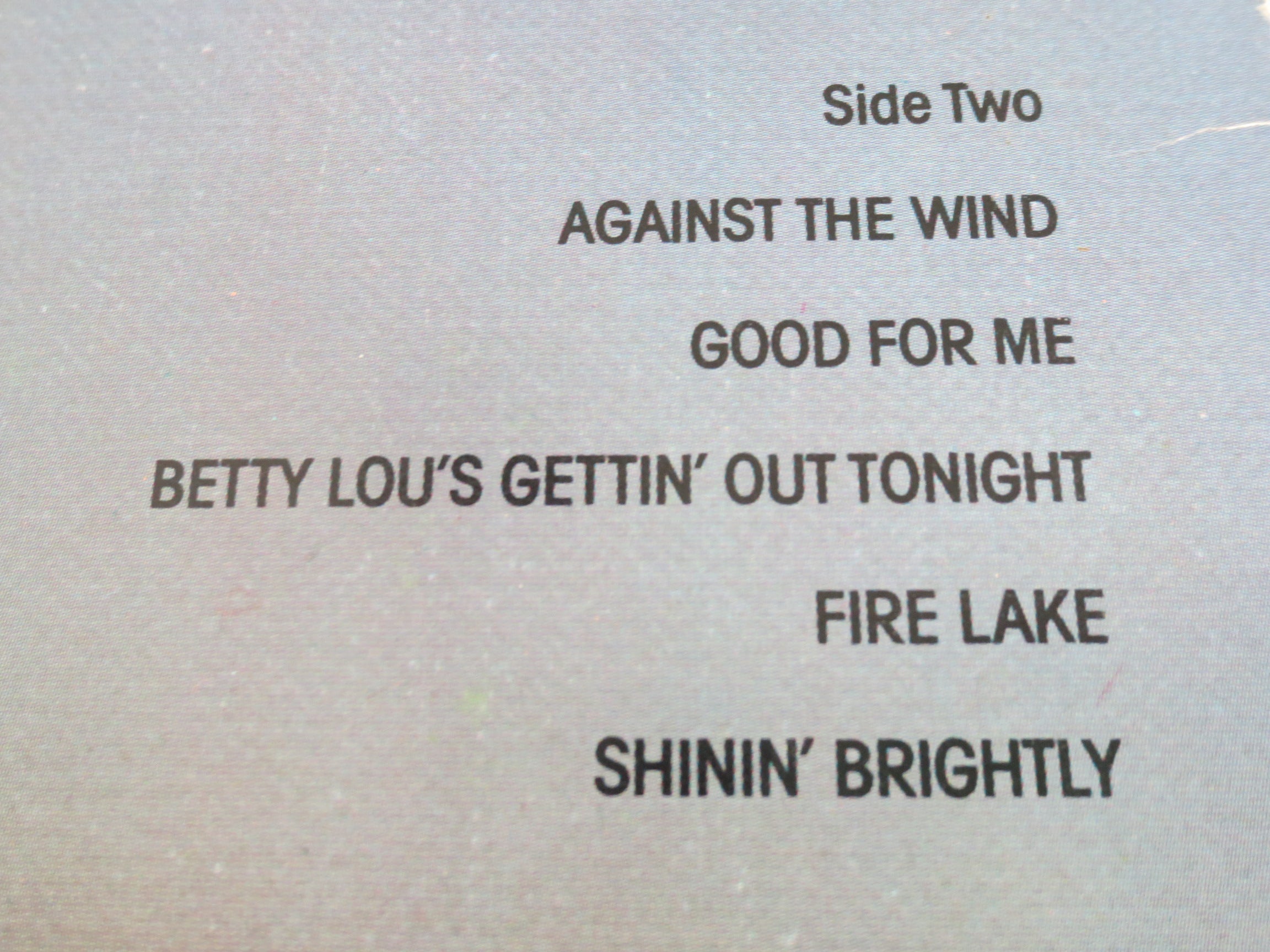 BOB SEGER, Against the Wind, Vintage Album, 1980 Record, Vinyl Lp