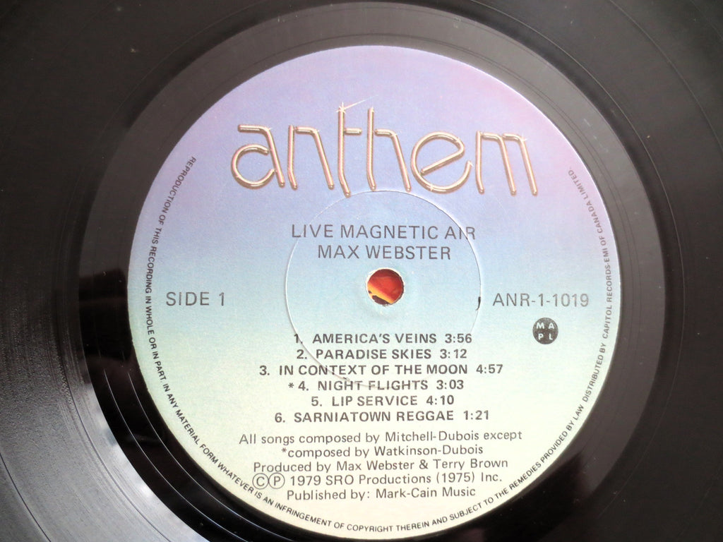 Max Webster – Magnetic Air (1979) Vinyl LP