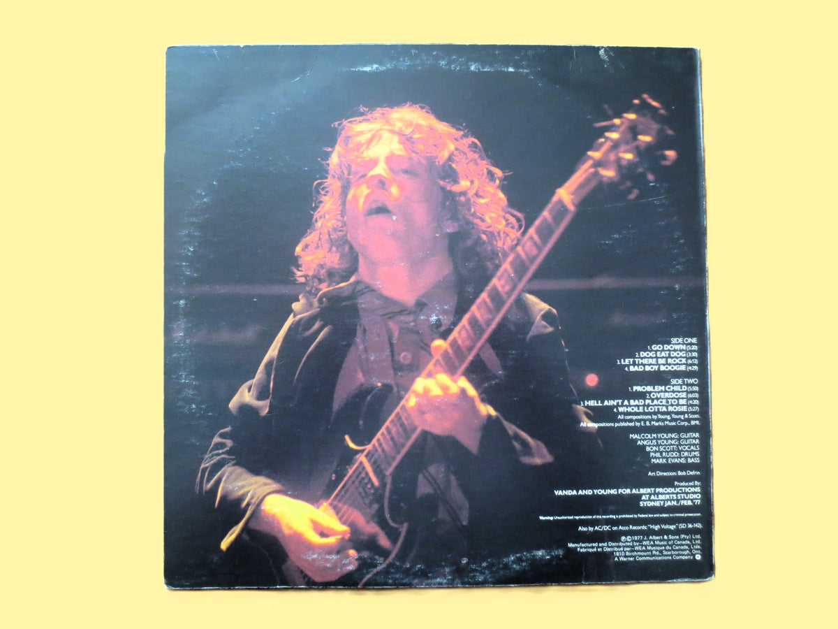 AC/DC – Let There Be Rock (1977) Vinyl LP