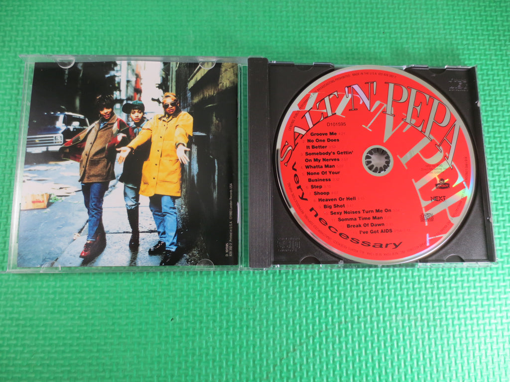 SALT N PEPA, Very NECESSARY, Salt N Pepa Cd, Salt N Pepa Songs, Salt N Pepa Album, Salt N Pepa Hits, Dance Cd, Vintage Cd, 1993 Compact Disc