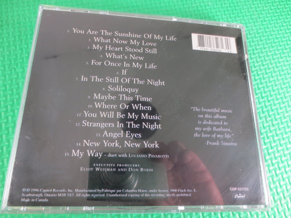 FRANK SINATRA: Sinatra 80th Live in Concert, 1996 Compact Disc, Vintage Cd