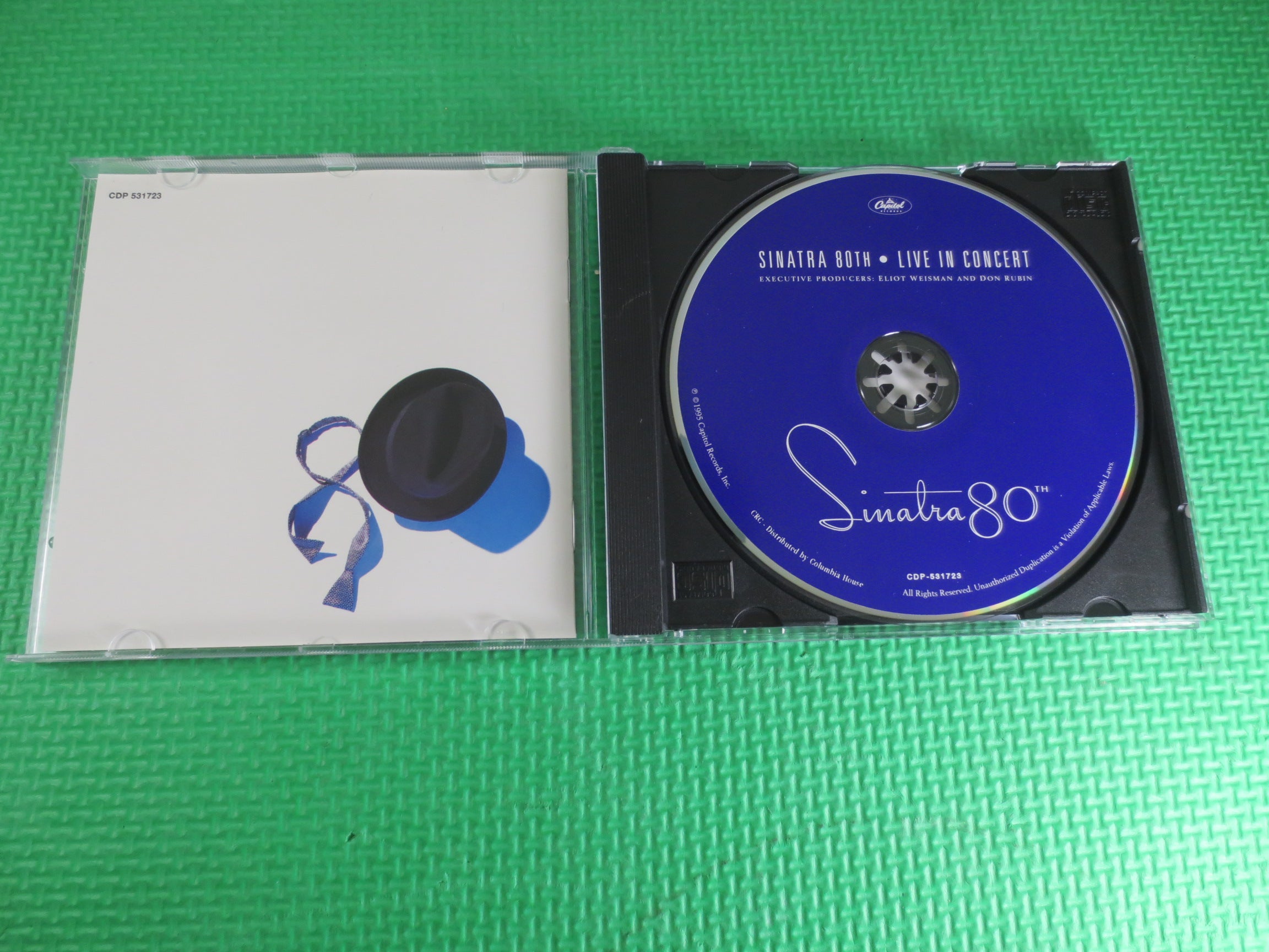 FRANK SINATRA: Sinatra 80th Live in Concert, 1996 Compact Disc, Vintage Cd