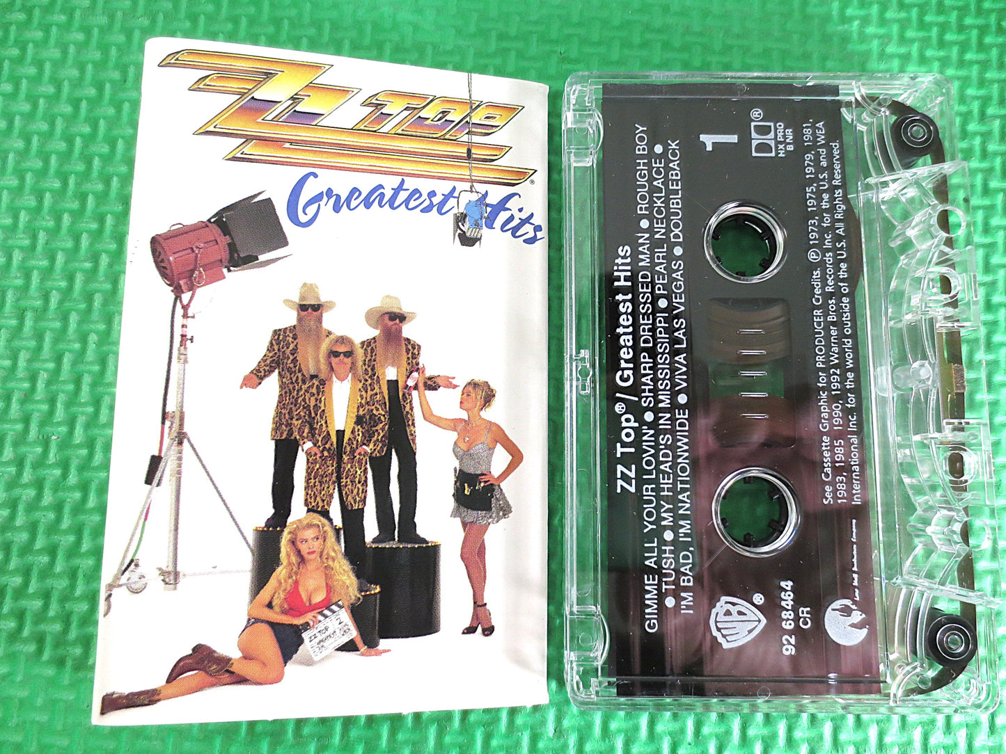 Zz TOP, Zz TOP Cassette, Zz TOP Tape, Zz Top Album, Zz Top Hits, ZzTop Lp, Rock Tape,Rock Album, Tape Cassette, Cassette Tape, 1988 Cassette