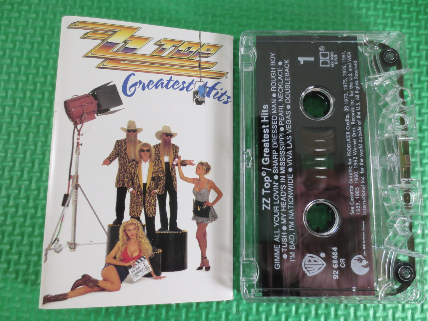 Zz TOP, Zz TOP Cassette, Zz TOP Tape, Zz Top Album, Zz Top Hits, ZzTop Lp, Rock Tape,Rock Album, Tape Cassette, Cassette Tape, 1988 Cassette