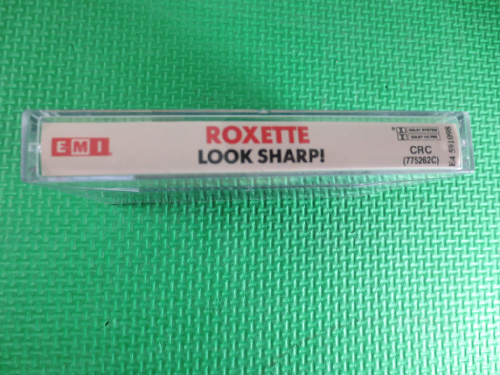 ROXETTE, LOOK SHARP, Rock Music, 1988 Cassette Tape, Vintage Cassette