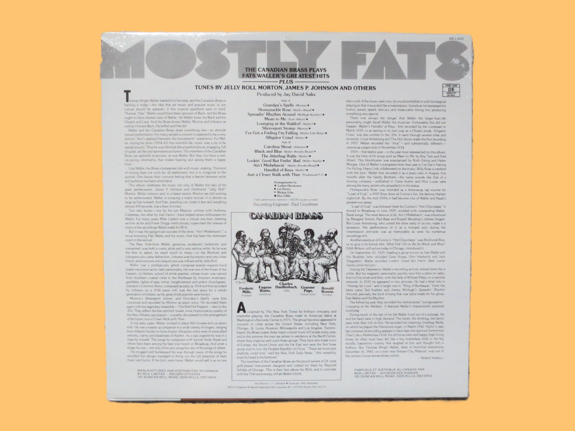 Canadian Brass – Mostly Fats (1979) Vinyl LP