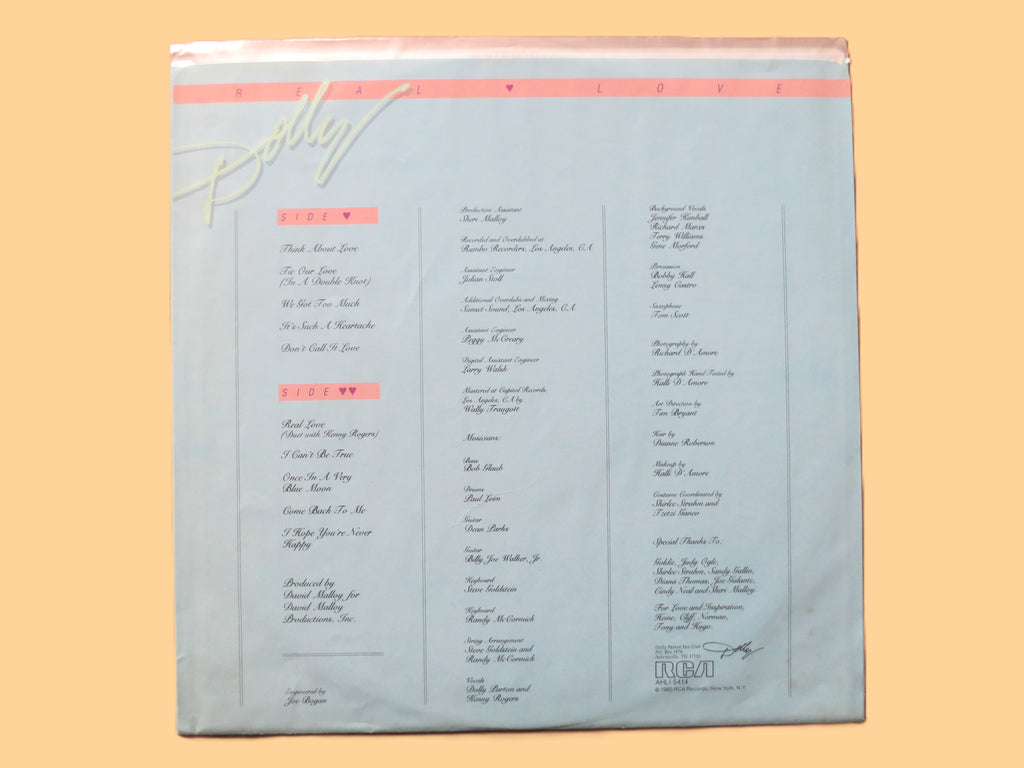 Dolly Parton – Real Love (1985) Vinyl LP