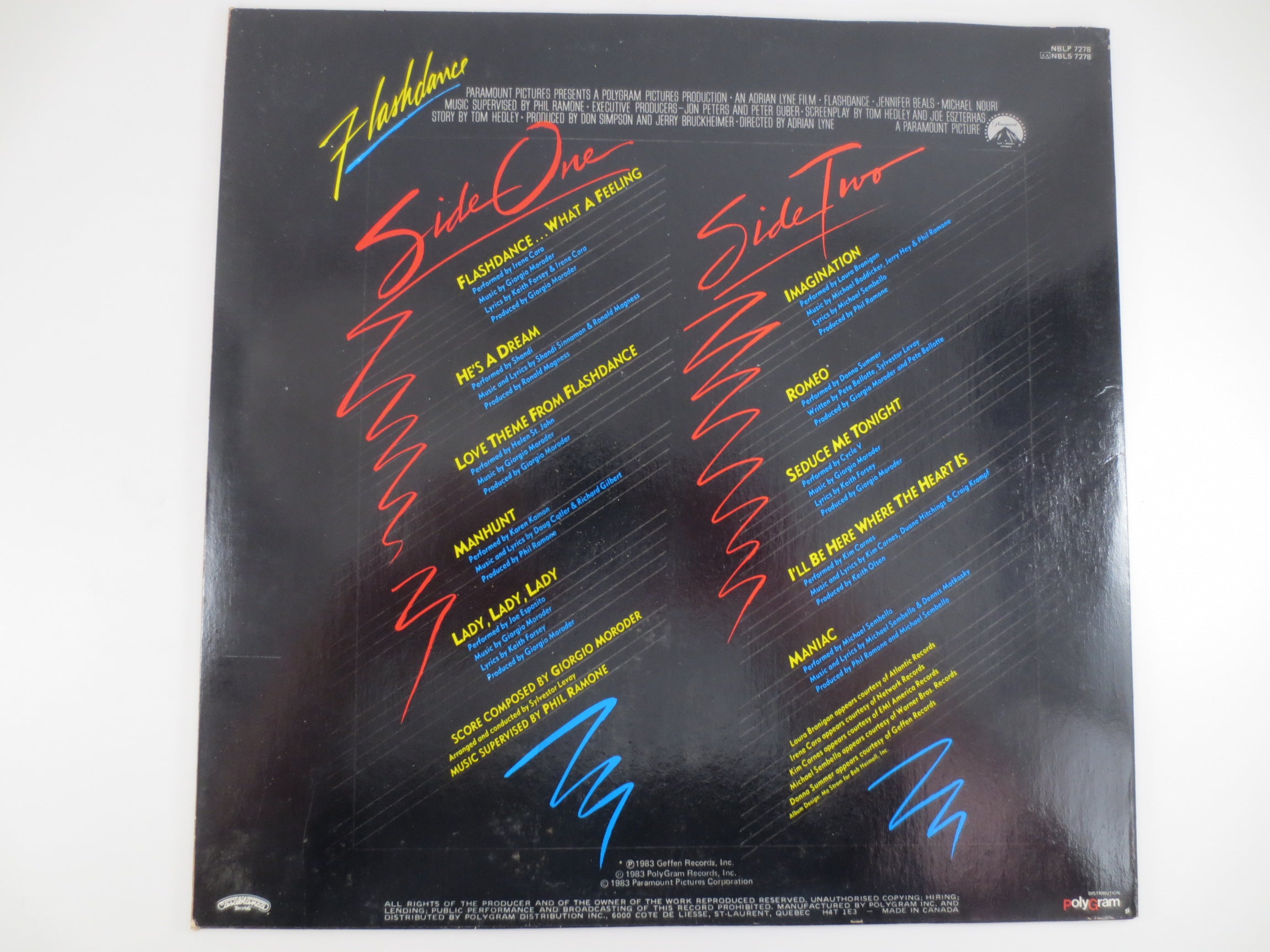 FLASHDANCE, MOVIE SOUNDTRACK, Pop Record, Vintage Vinyl, Record Vinyl, Record, Vinyl Record, Vinyl Album, Lps, Vintage Records, 1983 Records