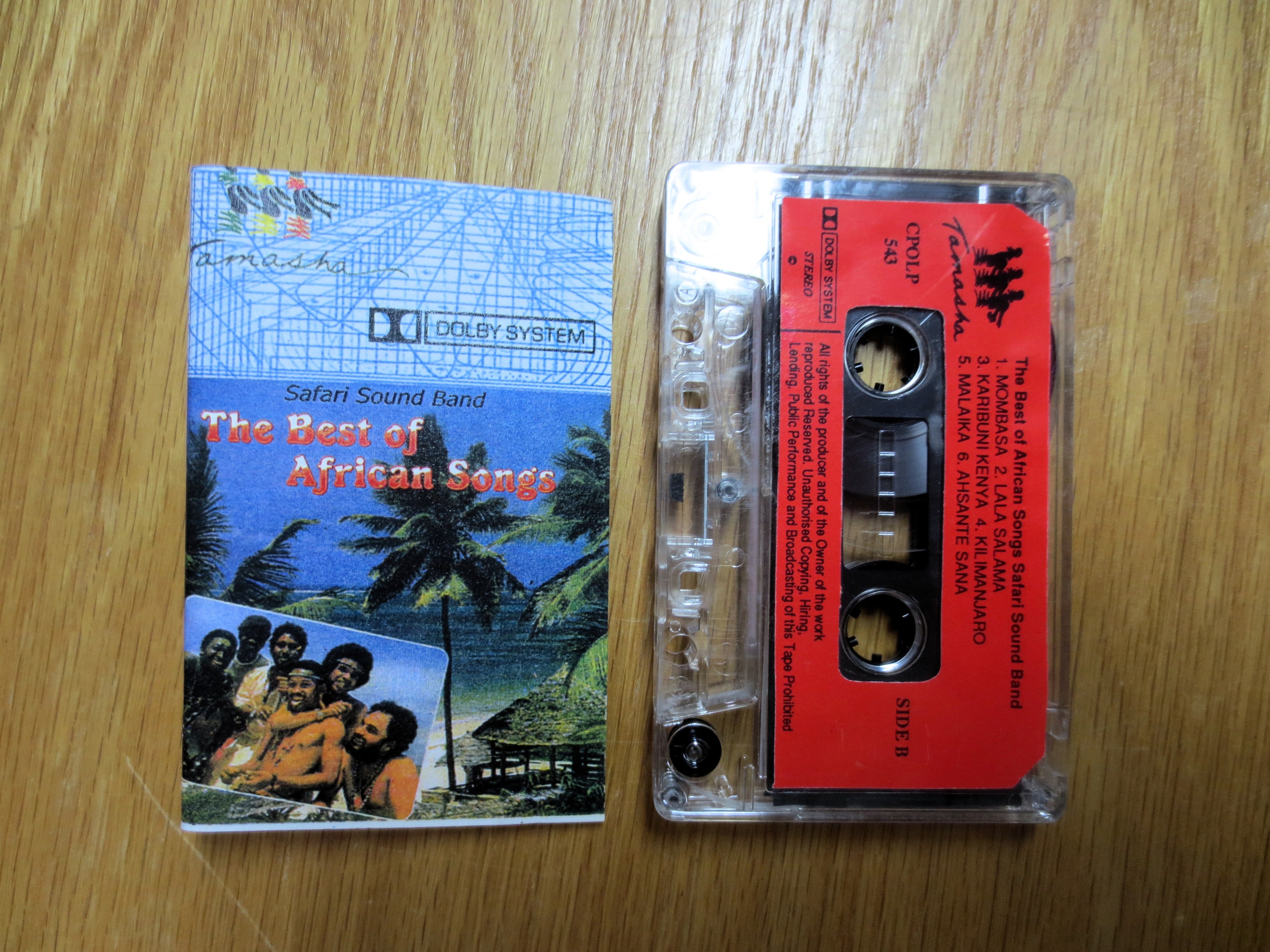 Safari Sound Band – The Best of African Songs (1984) Cassette
