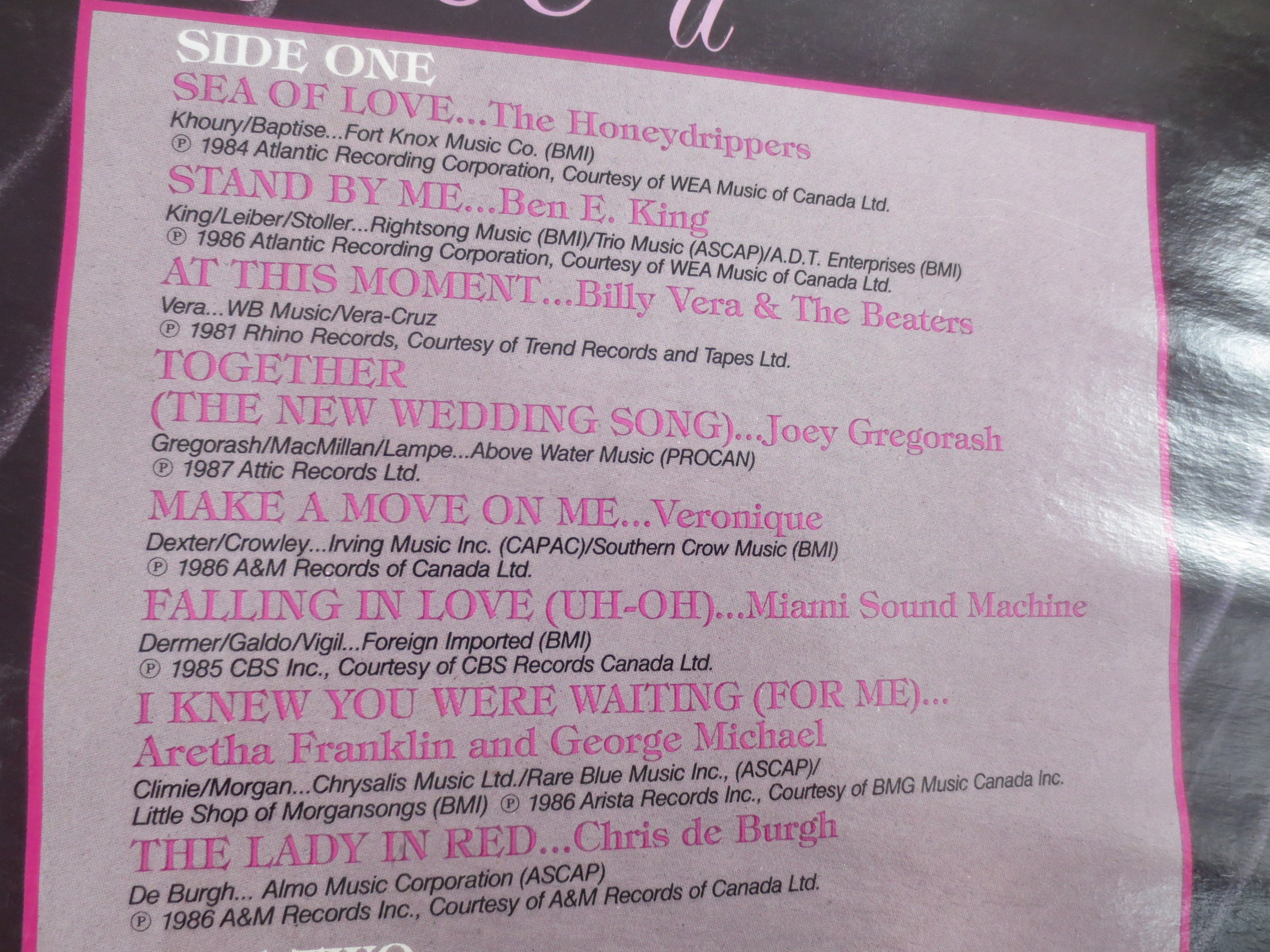 The POWER of Love II: Radio CHOK 1070 Promo Album, 1987 Record, Vintage Lp