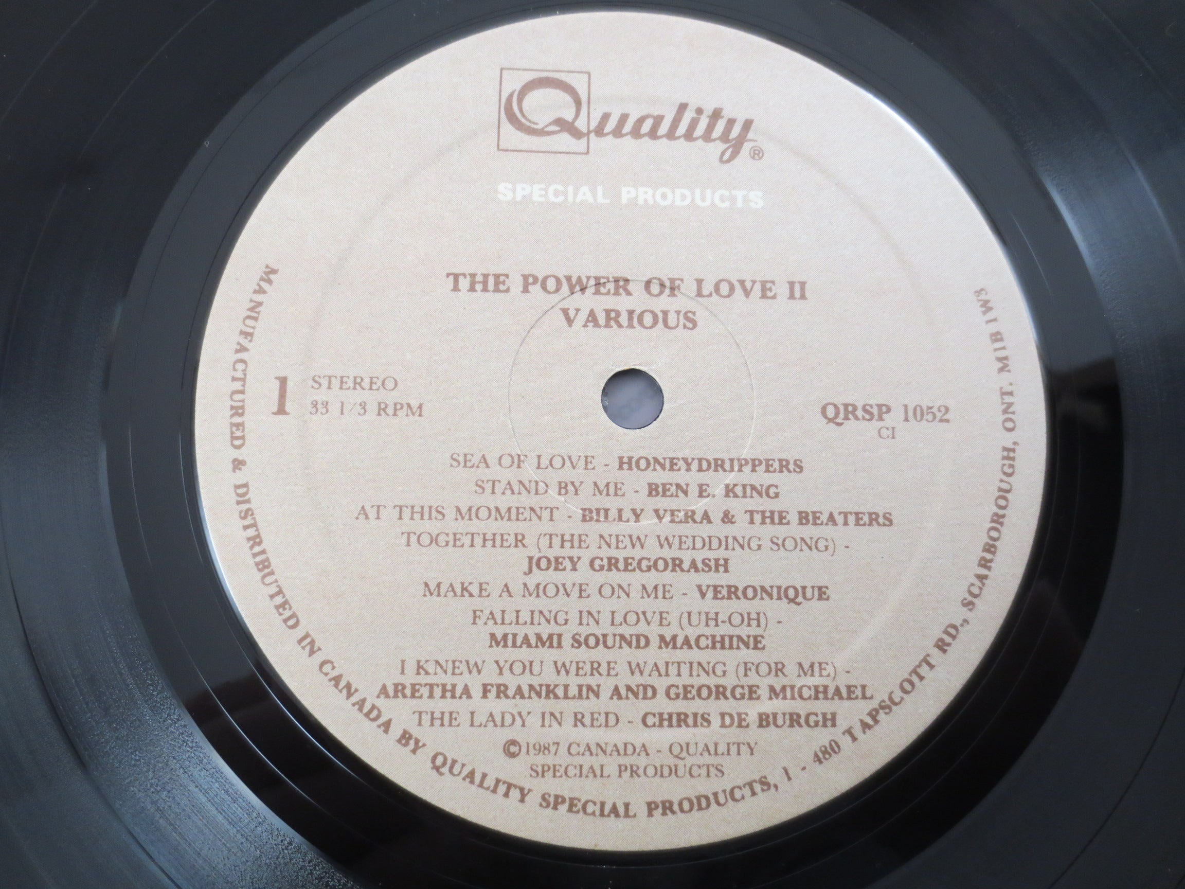 The POWER of Love II: Radio CHOK 1070 Promo Album, 1987 Record, Vintage Lp