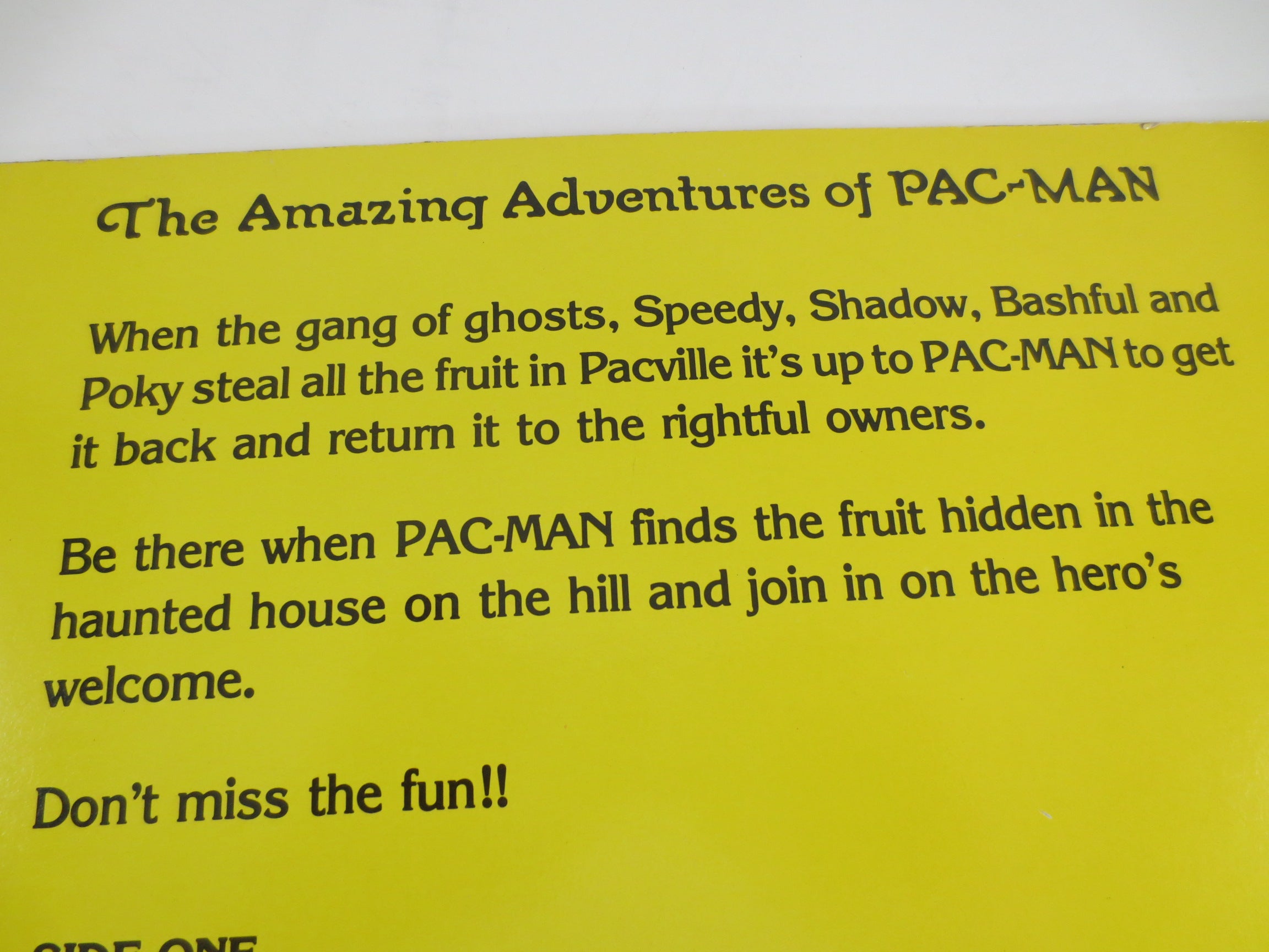 Pac-Man – The Amazing Adventures of Pac-Man (1982) Vinyl LP