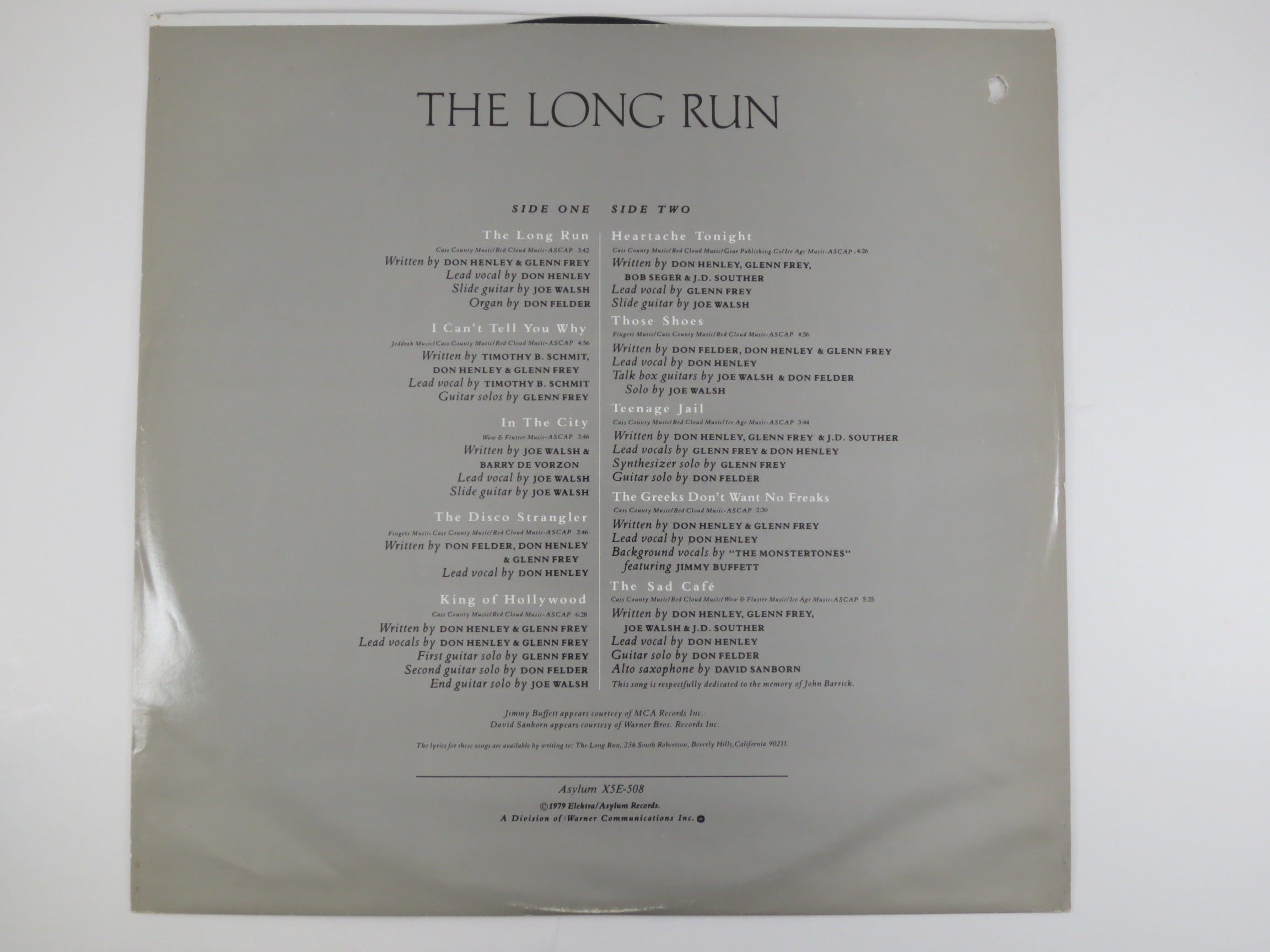 The EAGLES, The Long Run, Rock Music, 1979 Compact Disc, Vintage Cd