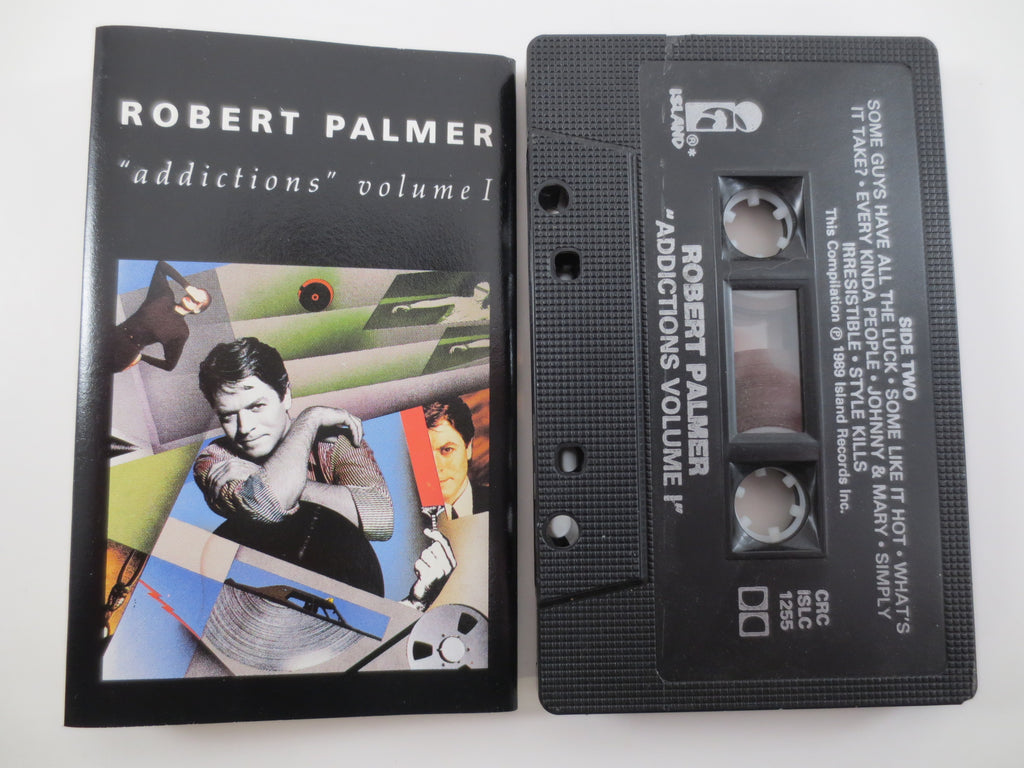 ROBERT PALMER, Addictions Vol. 1, 1989 Cassette Tape, Vintage Cassette