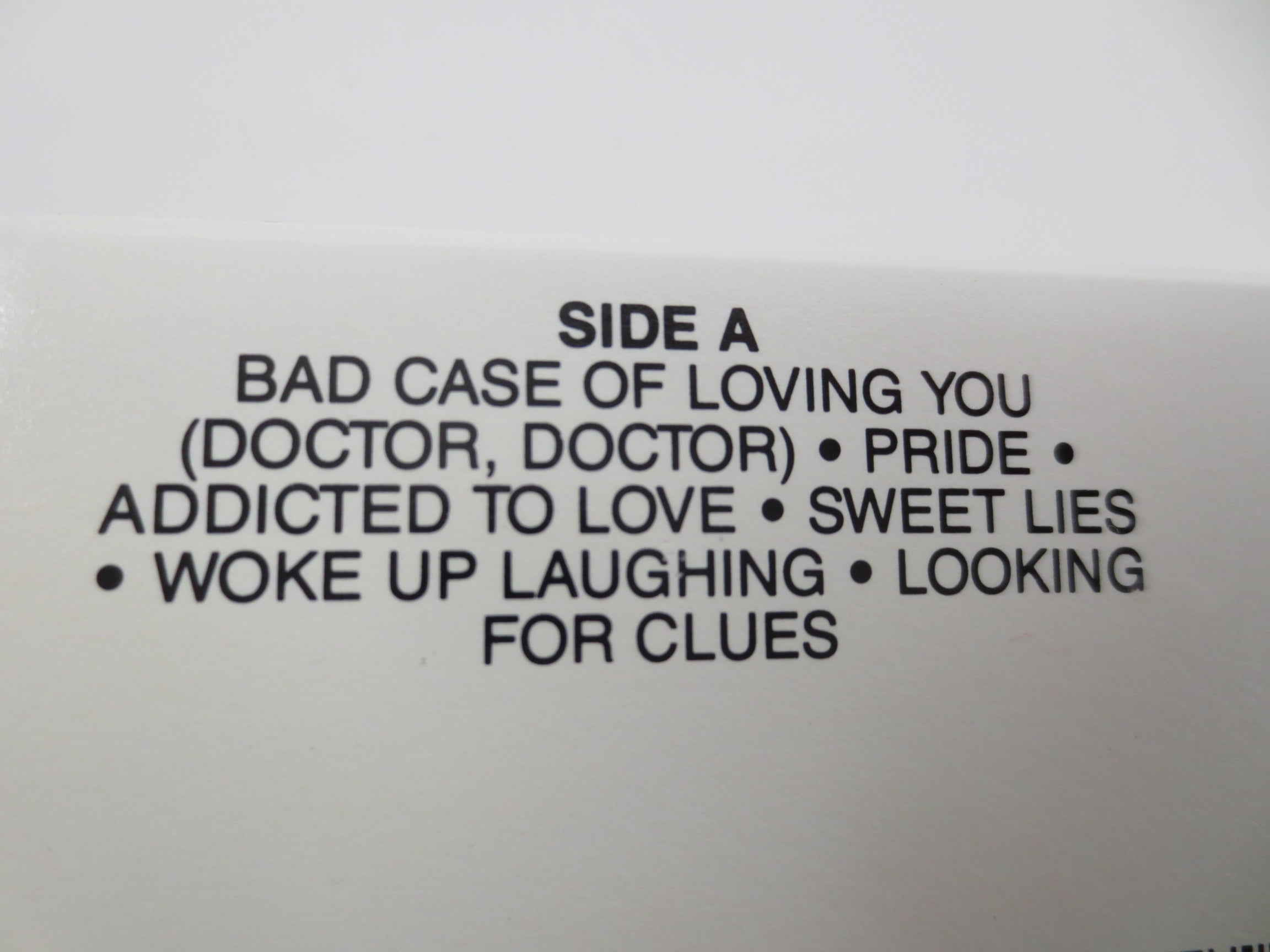 ROBERT PALMER, Addictions Vol. 1, 1989 Cassette Tape, Vintage Cassette