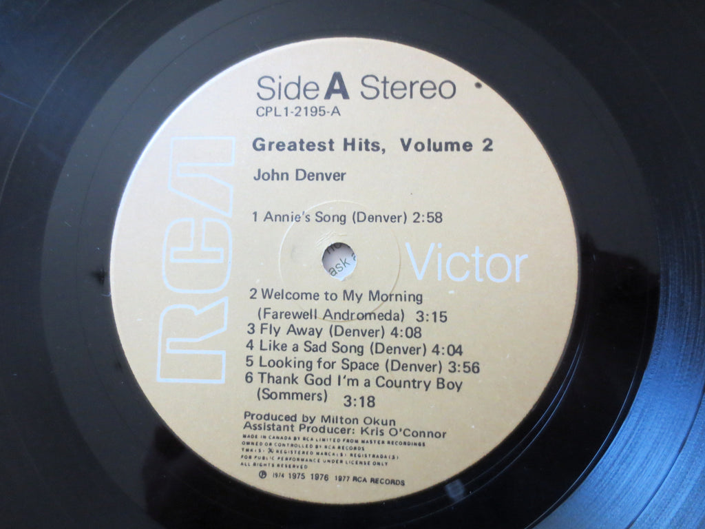 John Denver – Greatest Hits Vol. 2 (1977) Vinyl LP