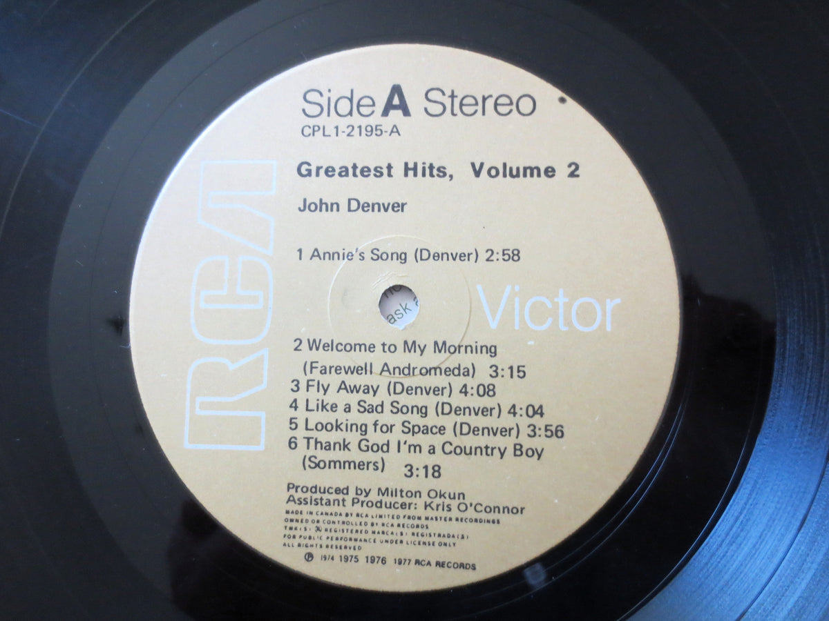 John Denver – Greatest Hits Vol. 2 (1977) Vinyl LP