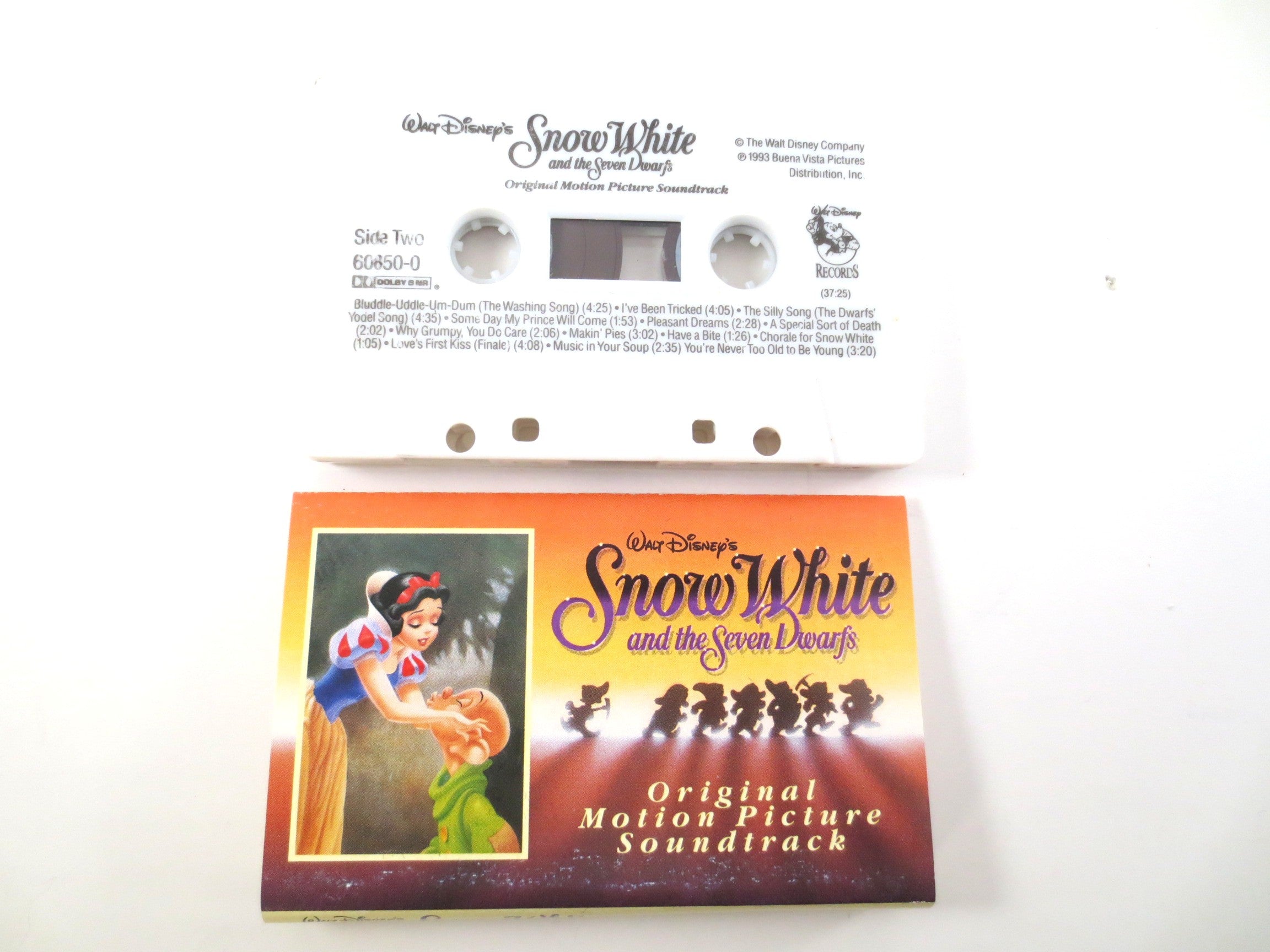 SNOW WHITE, Disney Music, 1993 Cassette Tape, Vinyl Lp