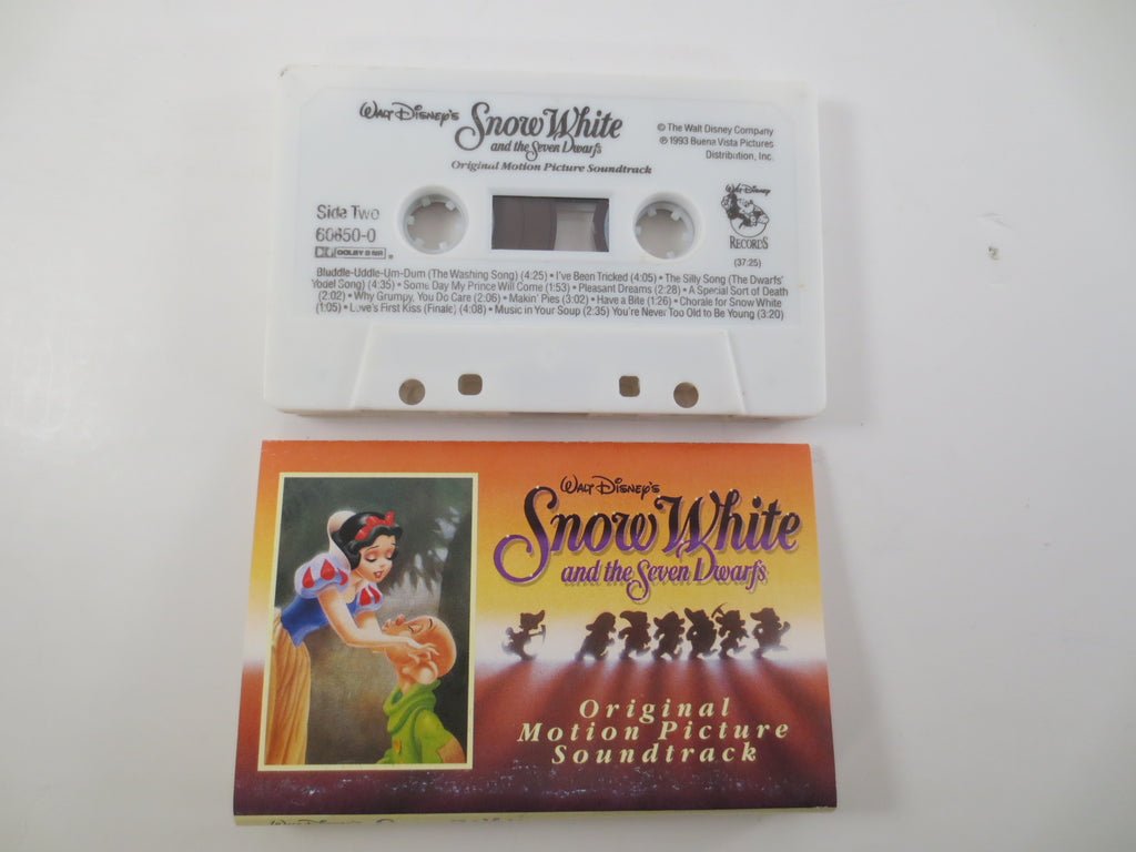 SNOW WHITE, Disney Music, 1993 Cassette Tape, Vinyl Lp