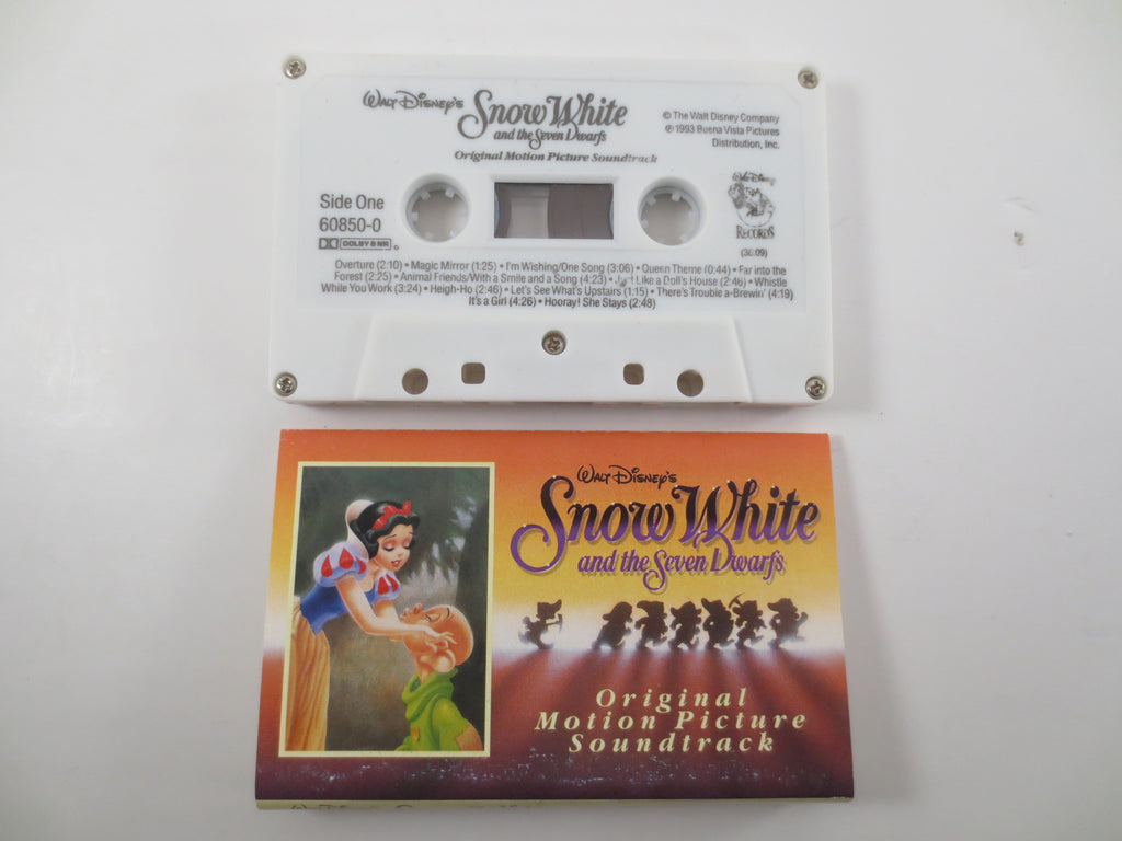 SNOW WHITE, Disney Music, 1993 Cassette Tape, Vinyl Lp