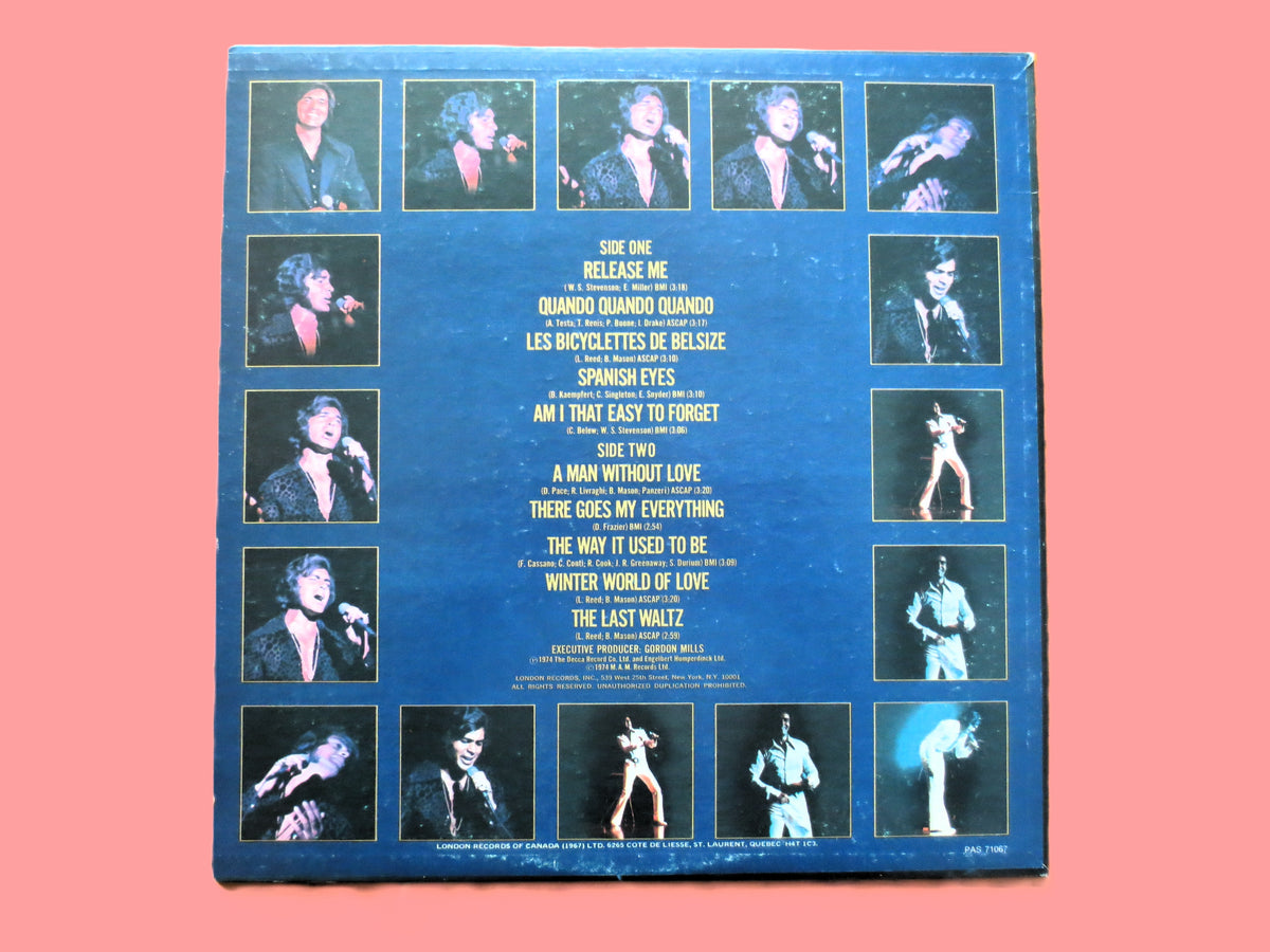 Engelbert Humperdinck – His Greatest Hits (1974) Vinyl LP