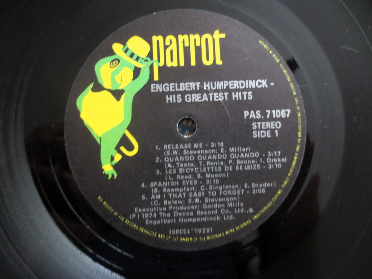 Engelbert Humperdinck – His Greatest Hits (1974) Vinyl LP