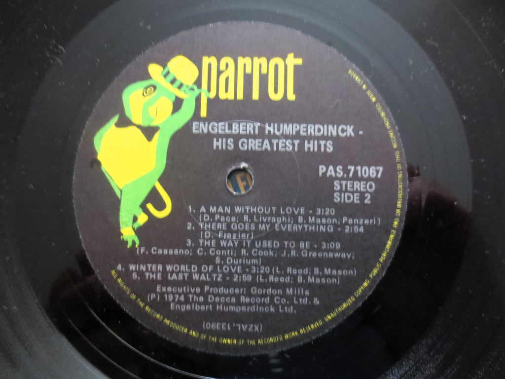 Engelbert Humperdinck – His Greatest Hits (1974) Vinyl LP