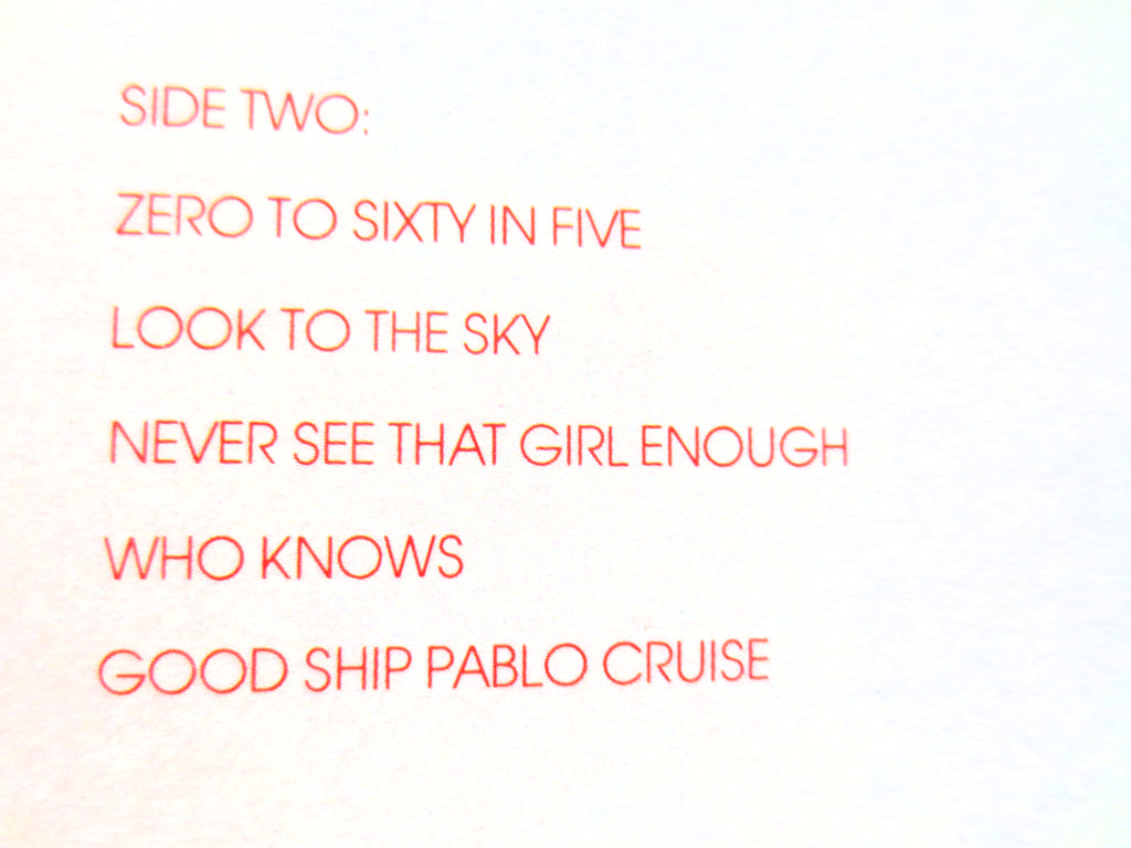 Pablo Cruise – Lifeline (1980) Vinyl LP