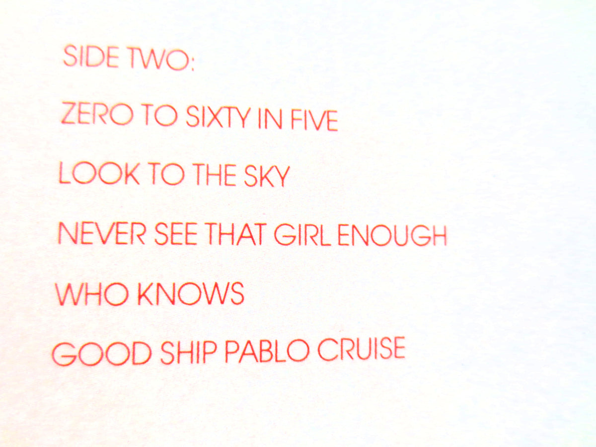 Pablo Cruise – Lifeline (1980) Vinyl LP