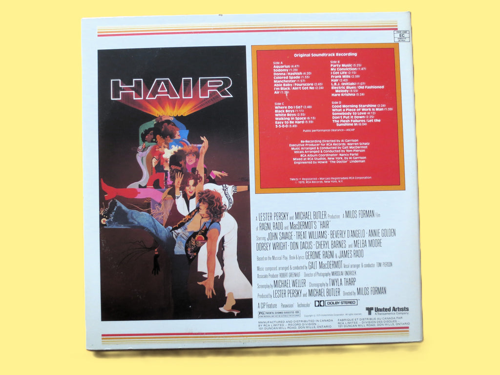 Hair – Original Soundtrack (1979) Vinyl LP, 2 Discs