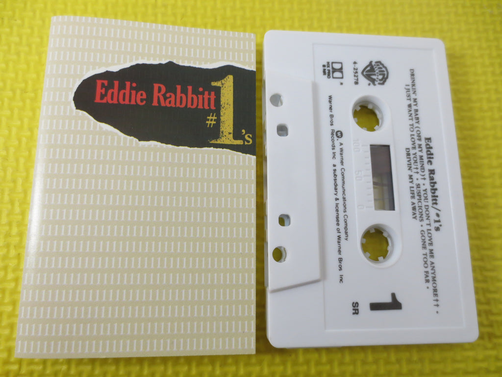 EDDIE RABBITT, Number 1's, 1985 Cassette Tape, Vintage Cassette