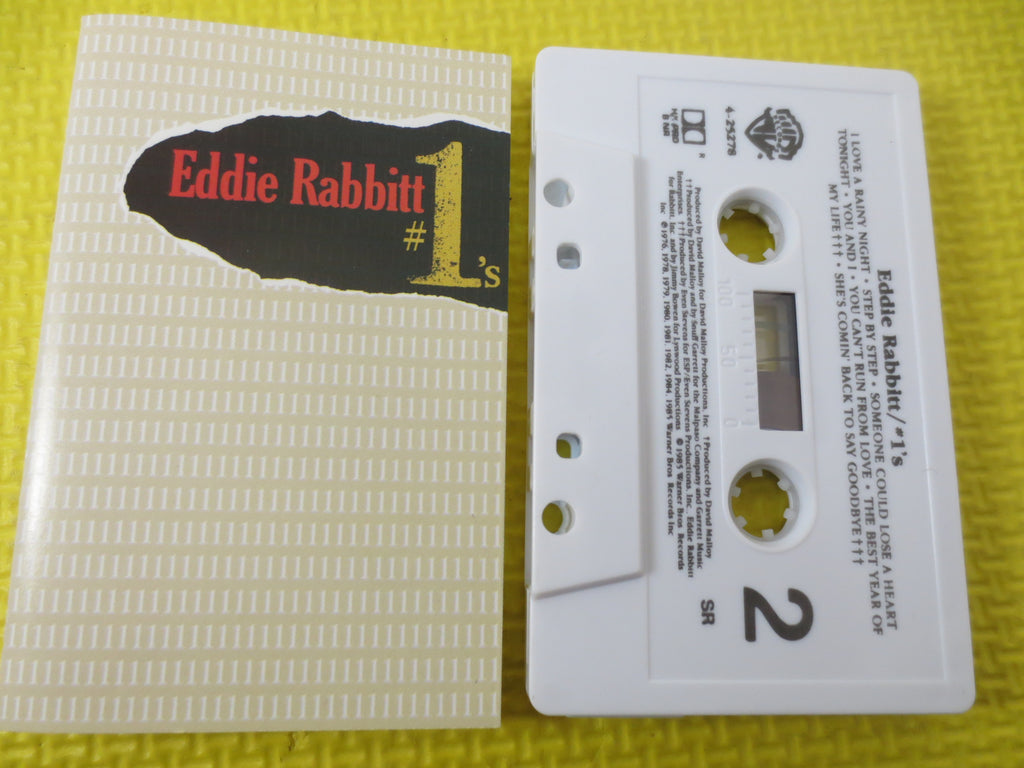 EDDIE RABBITT, Number 1's, 1985 Cassette Tape, Vintage Cassette