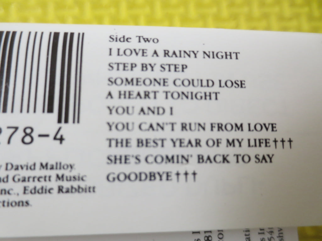 EDDIE RABBITT, Number 1's, 1985 Cassette Tape, Vintage Cassette