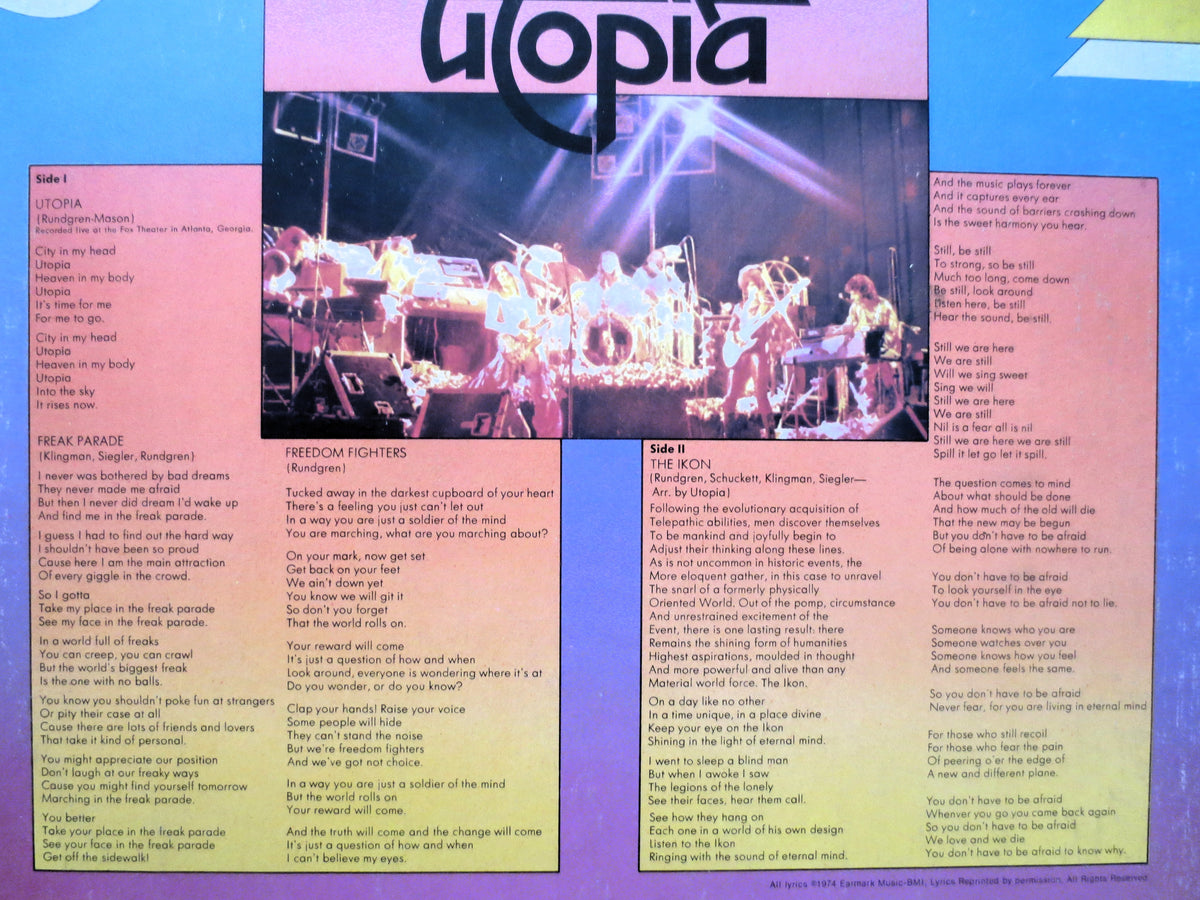 Todd Rundgren – Utopia (1974) Vinyl LP
