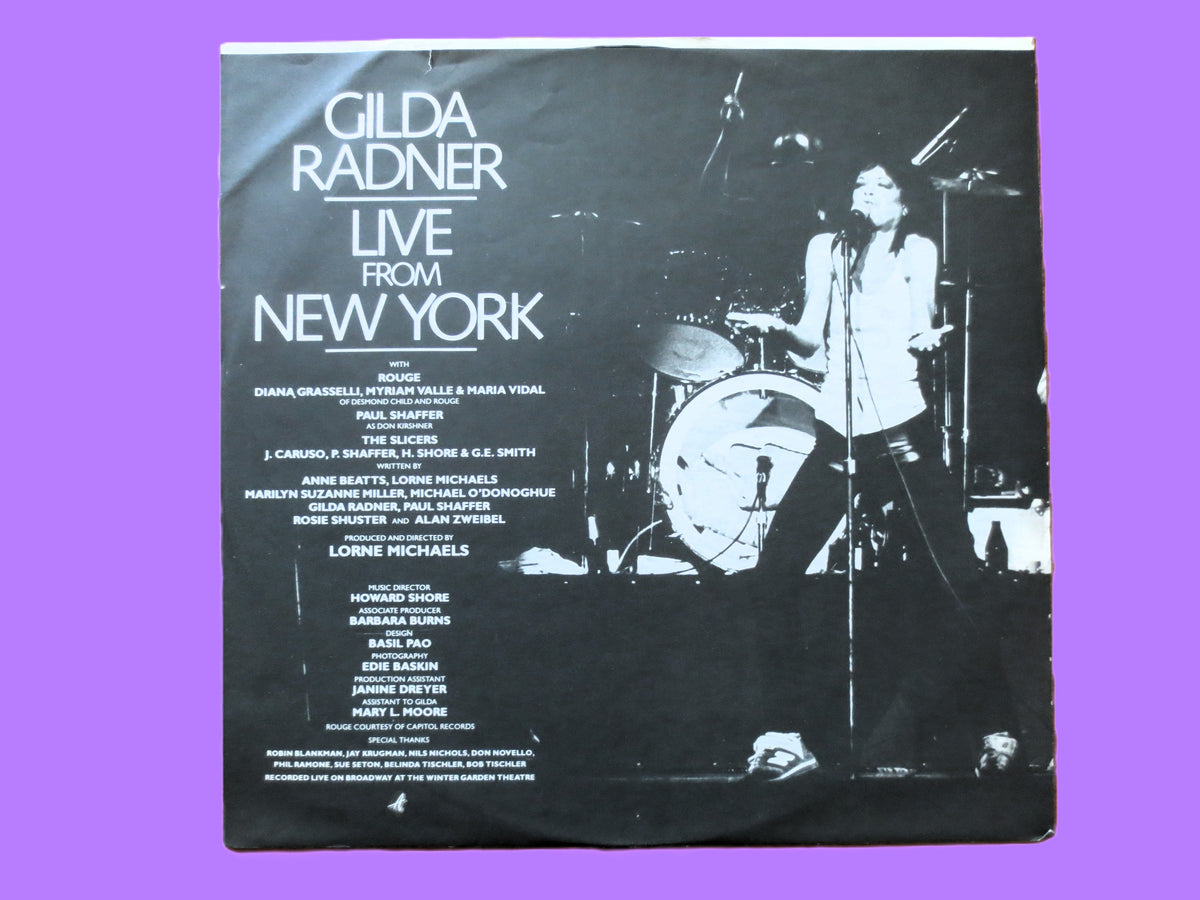 Gilda Radner – Live from New York (1979) Vinyl LP