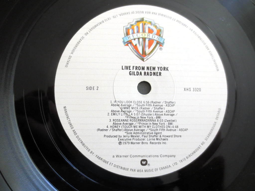 Gilda Radner – Live from New York (1979) Vinyl LP