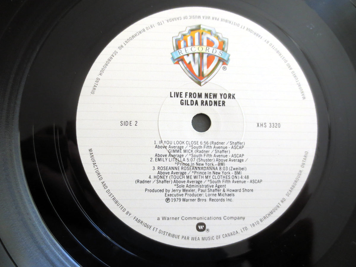 Gilda Radner – Live from New York (1979) Vinyl LP