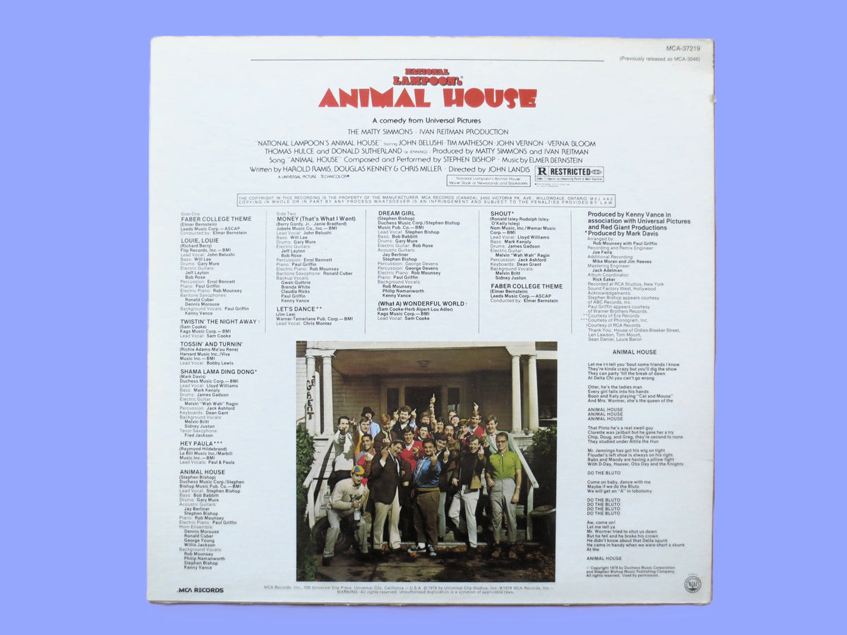 Various Artists – Animal House: Original Motion Picture Soundtrack (1980) Vinyl LP