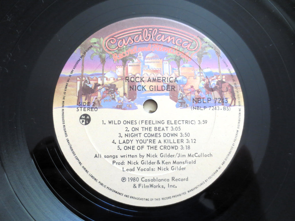 Nick Gilder – Rock America (1980) Vinyl LP