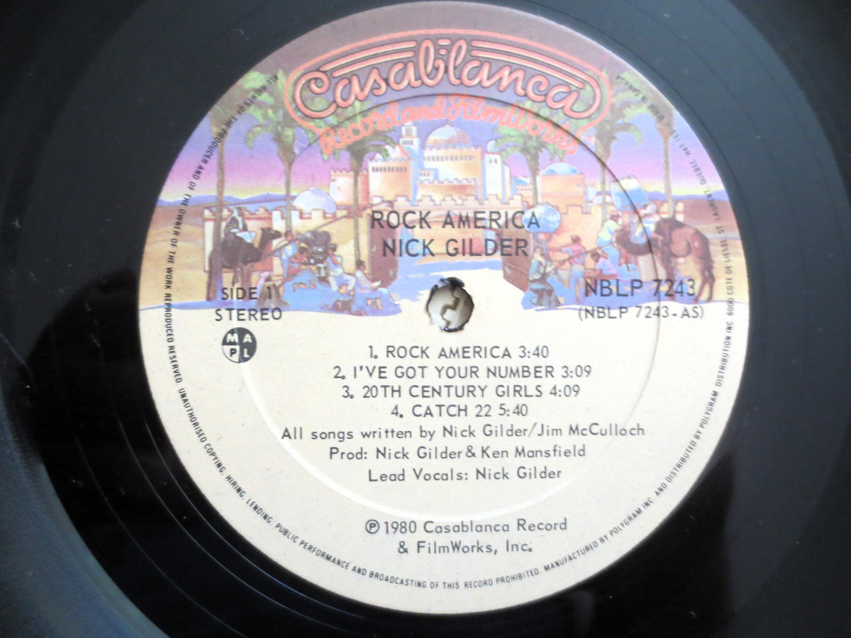 Nick Gilder – Rock America (1980) Vinyl LP