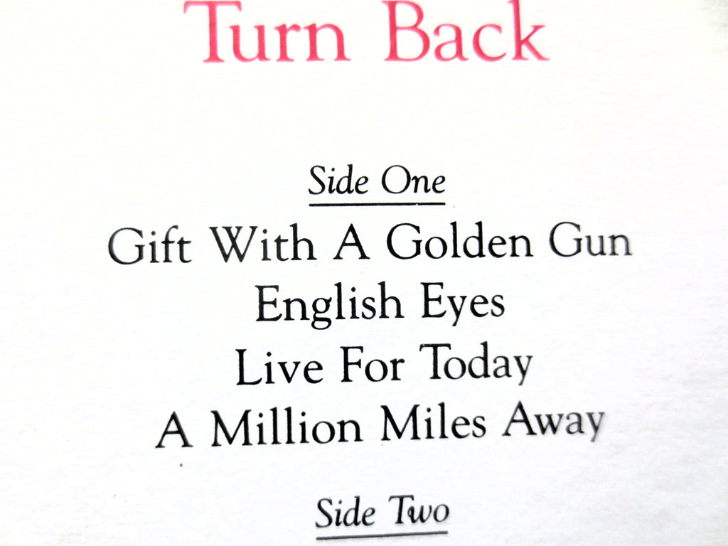 Toto – Turn Back (1981) Vinyl LP