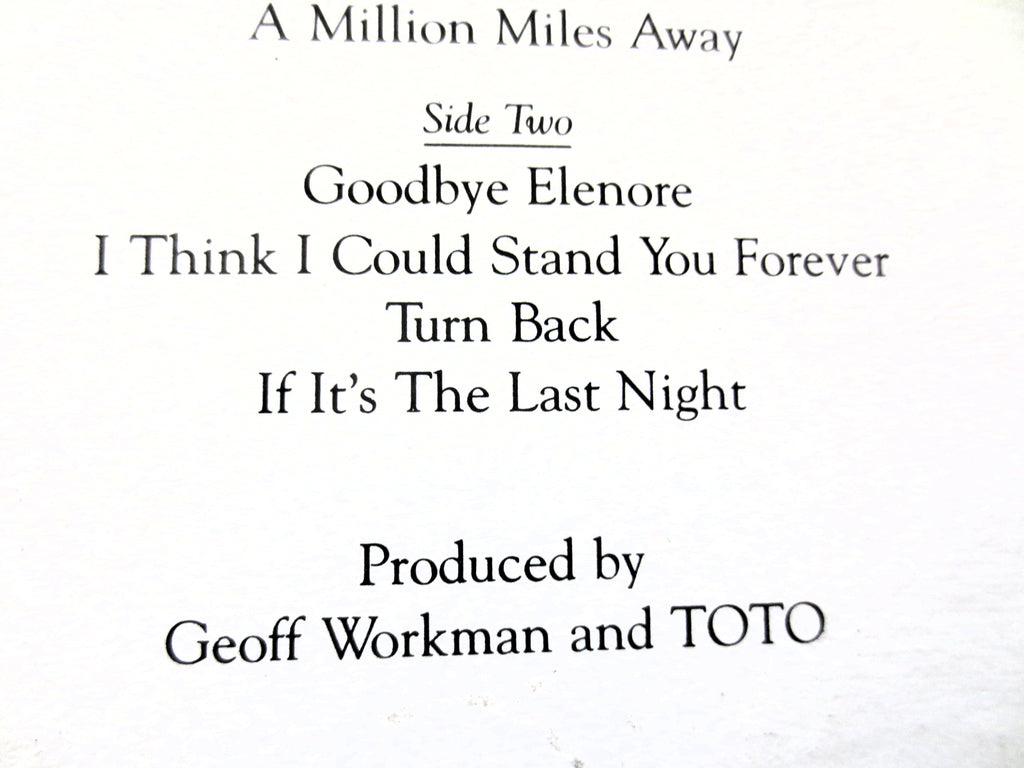 Toto – Turn Back (1981) Vinyl LP