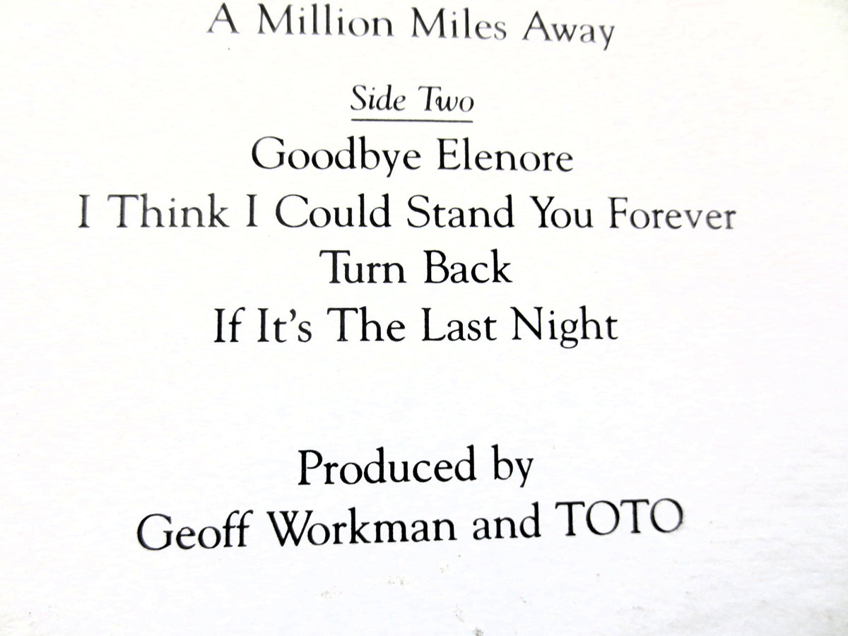 Toto – Turn Back (1981) Vinyl LP