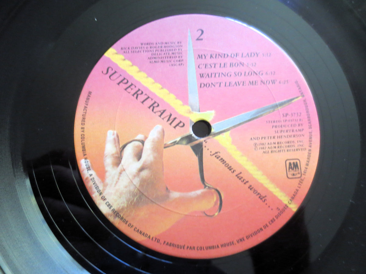 Supertramp – …Famous Last Words… (1982) Vinyl LP