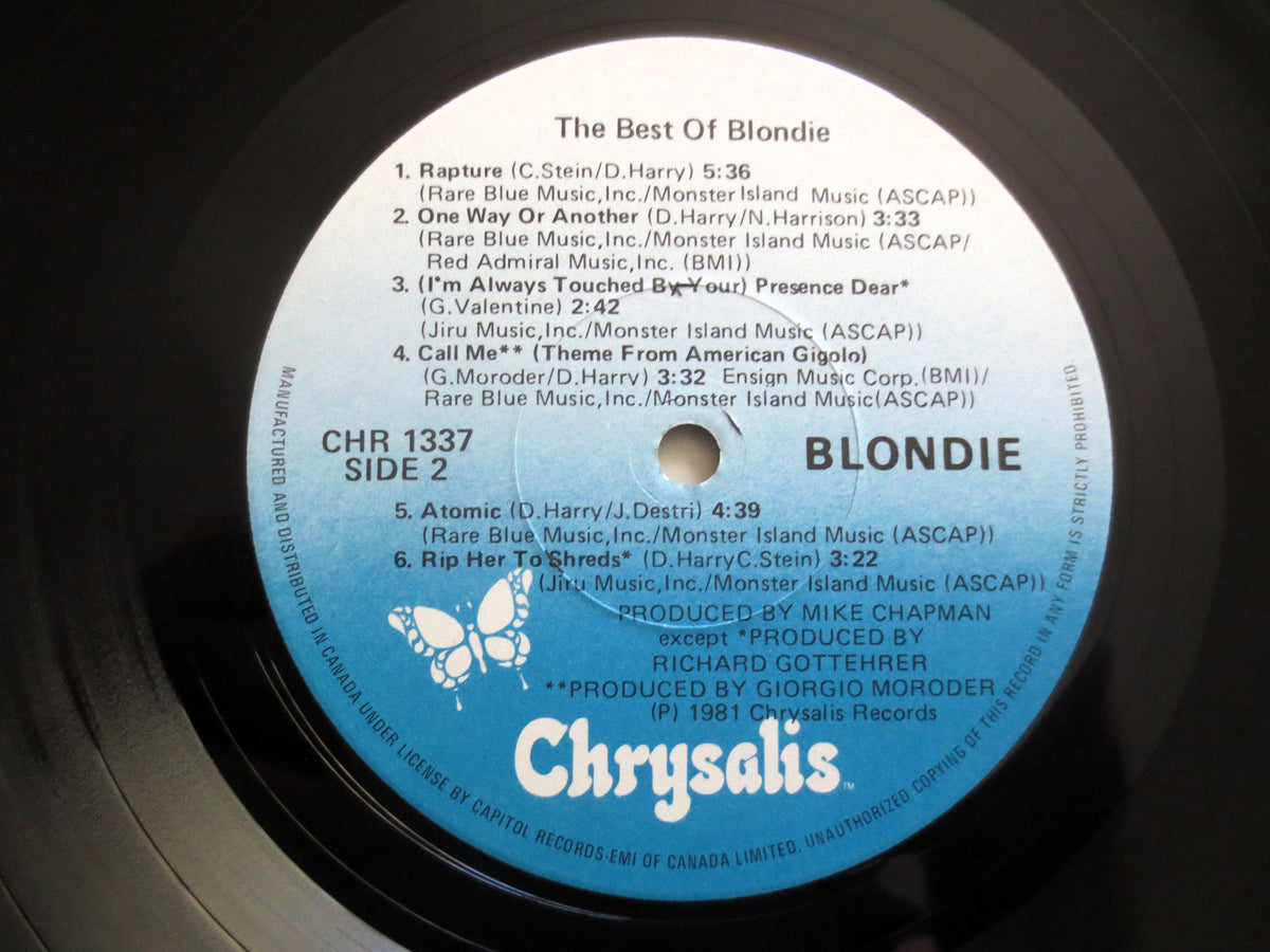 Blondie – The Best of Blondie (1981) Vinyl LP