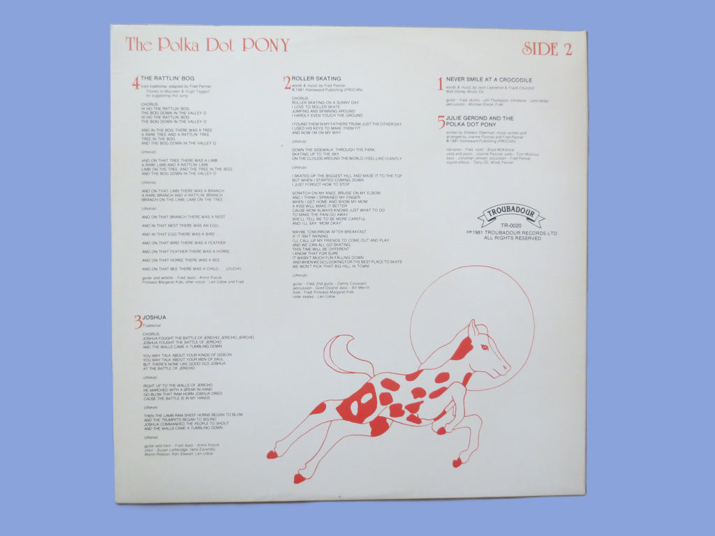 Fred Penner – The Polka Dot Pony (1981) Vinyl LP