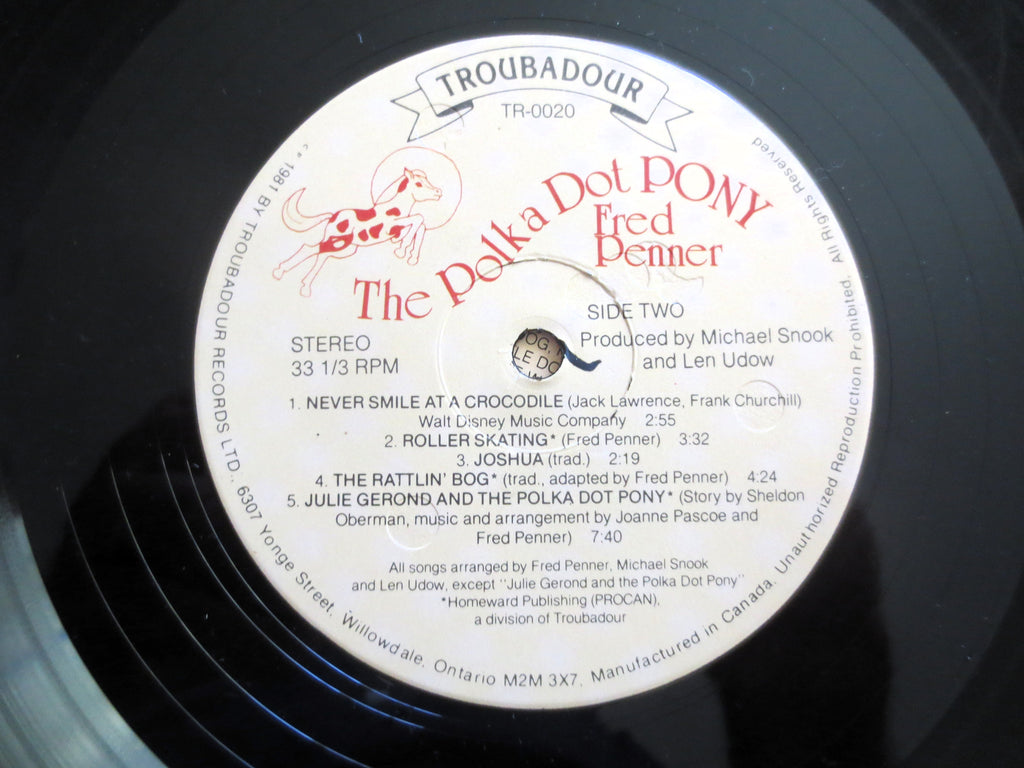 Fred Penner – The Polka Dot Pony (1981) Vinyl LP